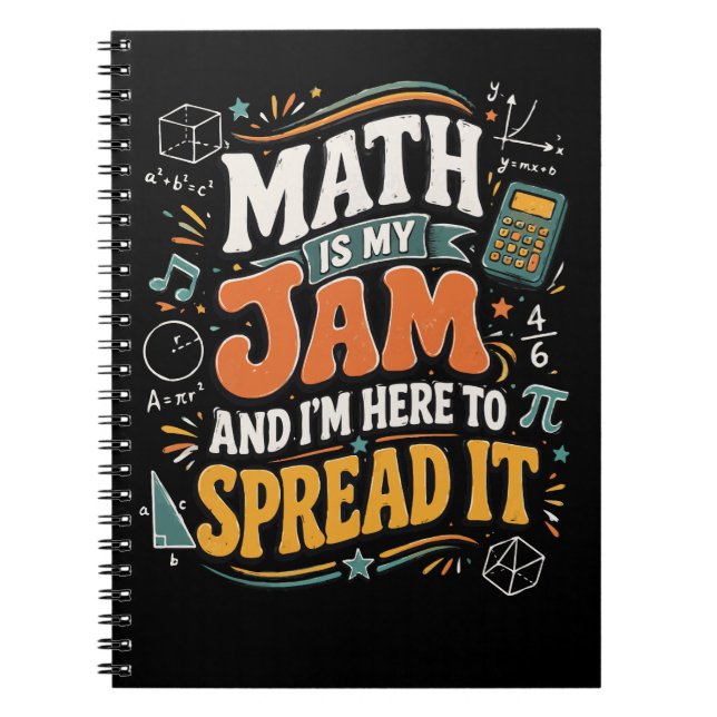 Carnet Les maths sont mon truc, je suis là pour les parta (Devant)