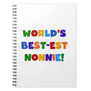 Carnet Les meilleurs cadeaux de couleur vive Nonnie du mo