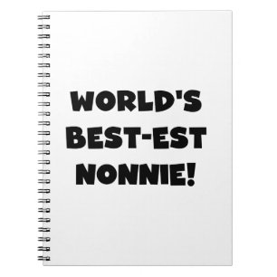 Carnet Les meilleurs cadeaux Nonnie du monde de Black Tex