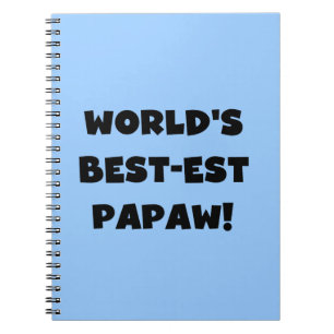 Carnet Les meilleurs cadeaux Papaw du monde de Black Text
