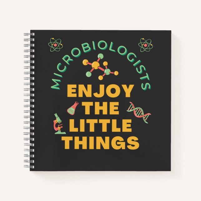 Carnet Les Microbiologistes Apprécient Les Petites Choses (Devant)