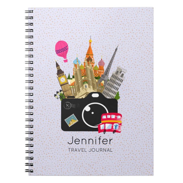 Carnet Les monuments européens avec une caméra Travel Jou (Devant)