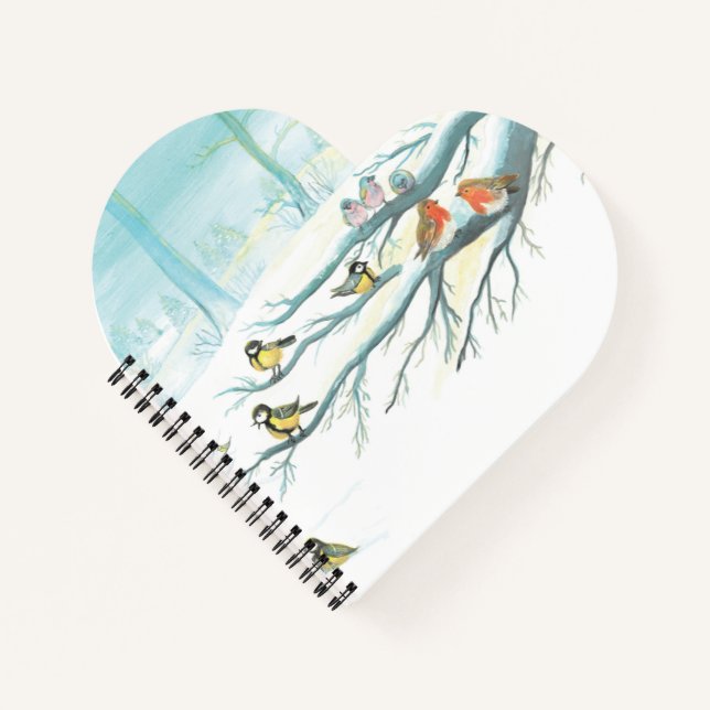 Carnet Les oiseaux forestiers en hiver (Devant)