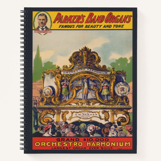 Carnet Les Organs de Parker, Célèbres Pour La Beauté Et L (Devant)