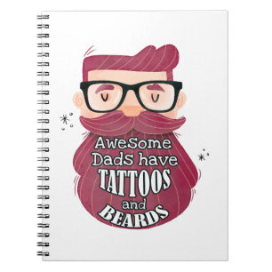 Carnet Les papas géniaux ont des tatouages et des ours