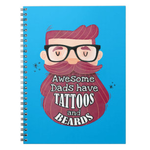 Carnet Les papas géniaux ont des tatouages et des ours