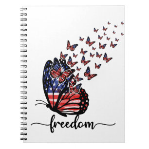 Carnet Les papillons de la liberté   Rouge patriotique, B
