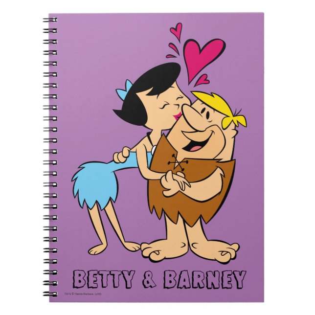 Carnet Les Pierrafeu | Betty Kissing Barney (Devant)