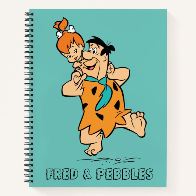 Carnet Les Pierrafeu | Fred & Pebbles Flintstone (Devant)