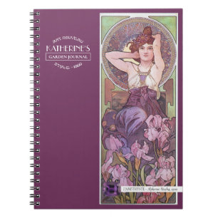 Carnet Les pierres précieuses de Mucha Améthyste Purple 2