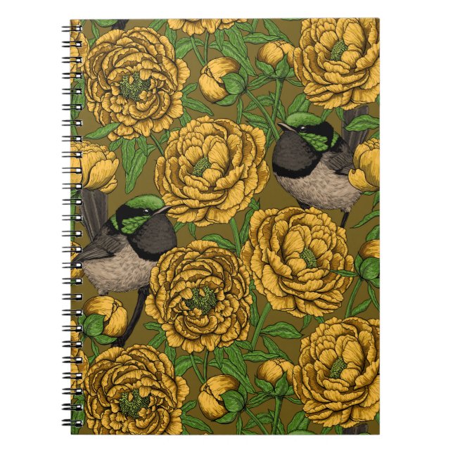 Carnet Les pivoines et les brunes (Devant)