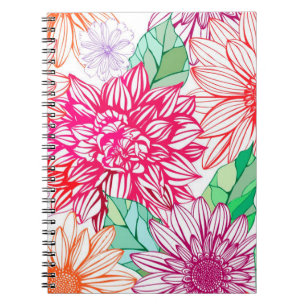 Carnet Les pivoines et les Fleurs sauvages