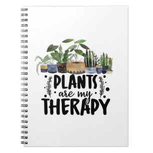 Carnet Les plantes sont ma thérapie Citation Amoureux des