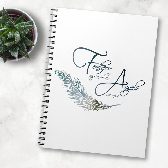 Carnet Les Plumes Apparaissent Lorsque Les Anges Sont Prè (Créateur téléchargé)