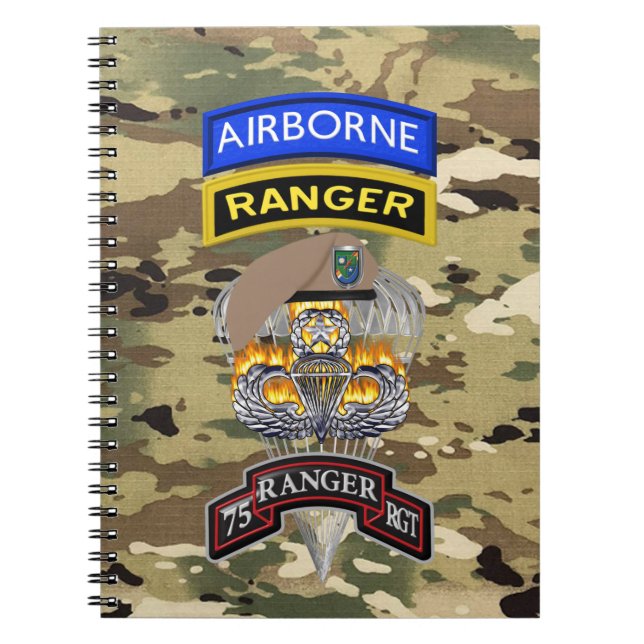 Carnet " Les Rangers mènent la voie " 75e régiment de Ran (Devant)