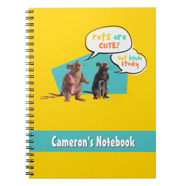 Carnet Les Rats Sont Mignons Mais Plutôt Stinky (Devant)