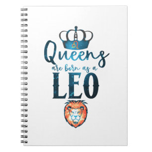 Carnet Les reines sont nées en tant que LEO Zodiac Sign J