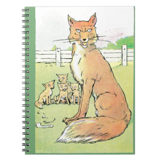 Carnet Les renards sont toujours illustration vintage