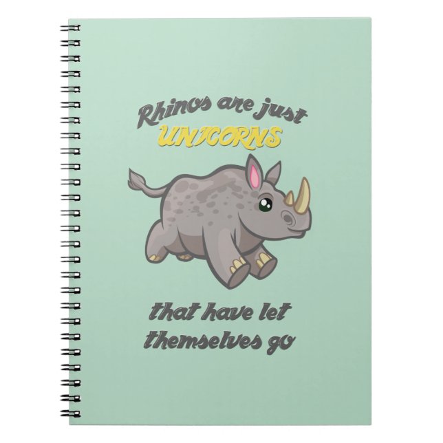 Carnet Les rhinos sont des licornes (Devant)