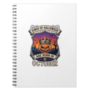Carnet Les rois d'Halloween naissent en octobre Couronne