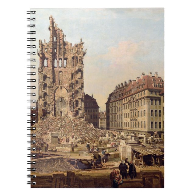 Carnet Les ruines du vieux Kreuzkirche, Dresde (Devant)