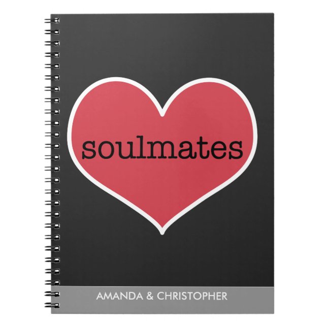 Carnet Les Soulmates aiment le portable personnalisé (Devant)