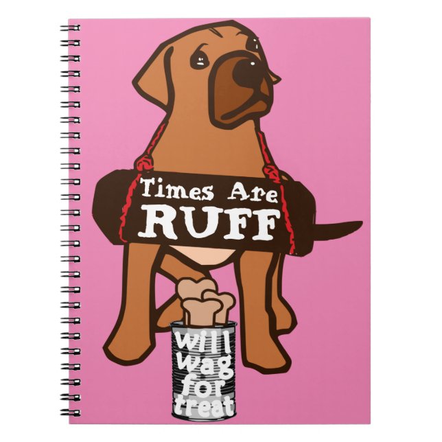 Carnet Les temps brun rousse Chien Chien Rhodesian Ridgeb (Devant)