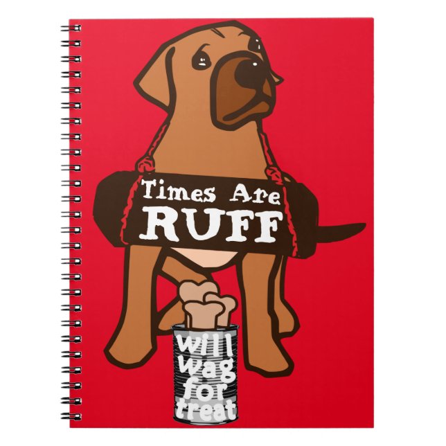 Carnet Les temps brun rousse Chien Chien Rhodesian Ridgeb (Devant)