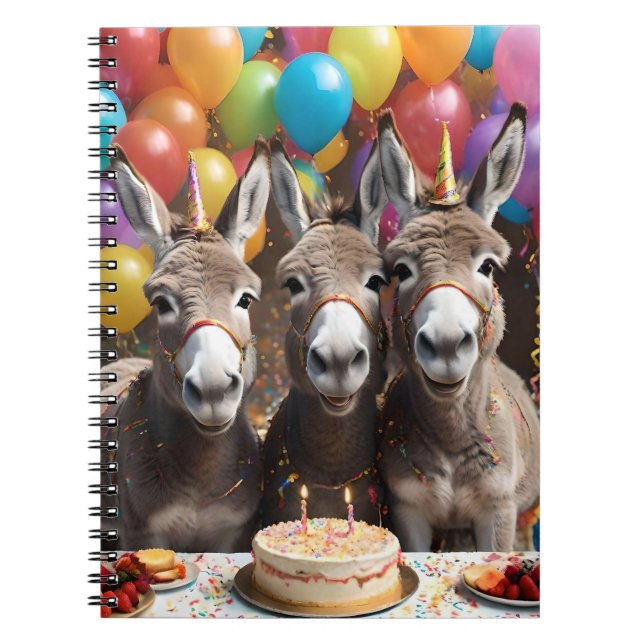 Carnet Les Triplés D'Âne Fêtent Leur Anniversaire, (Devant)