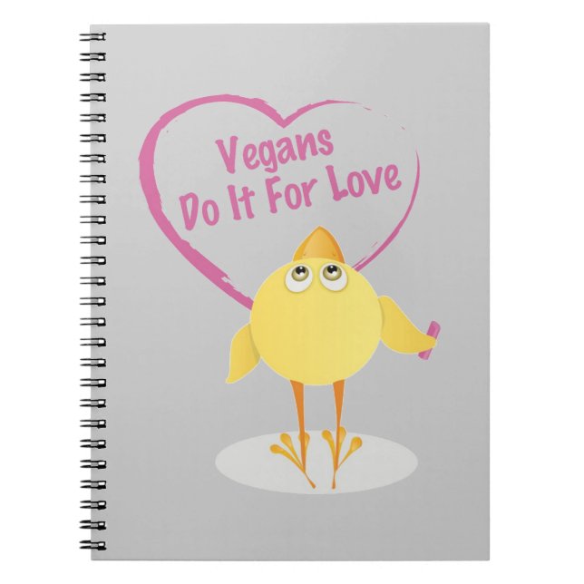 Carnet Les végétaliens le font pour l'amour (Devant)