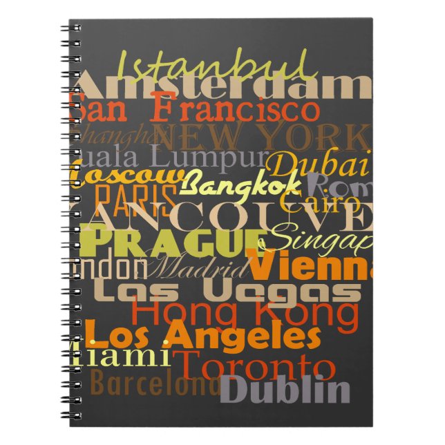 Carnet Les villes du monde entier (Devant)