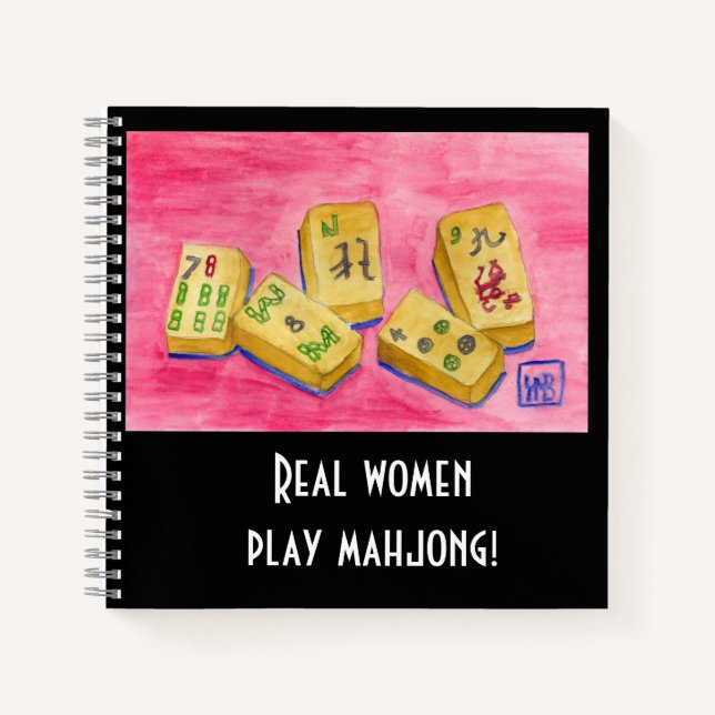 Carnet Les vraies femmes jouent au Mahjong (Devant)