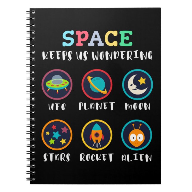 Carnet L'espace nous fait nous poser des questions (Devant)