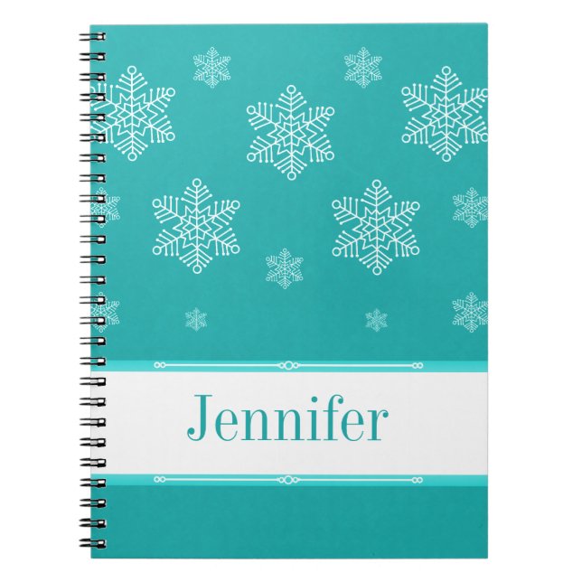 Carnet Let it Snow Notebook, Aqua (Devant)