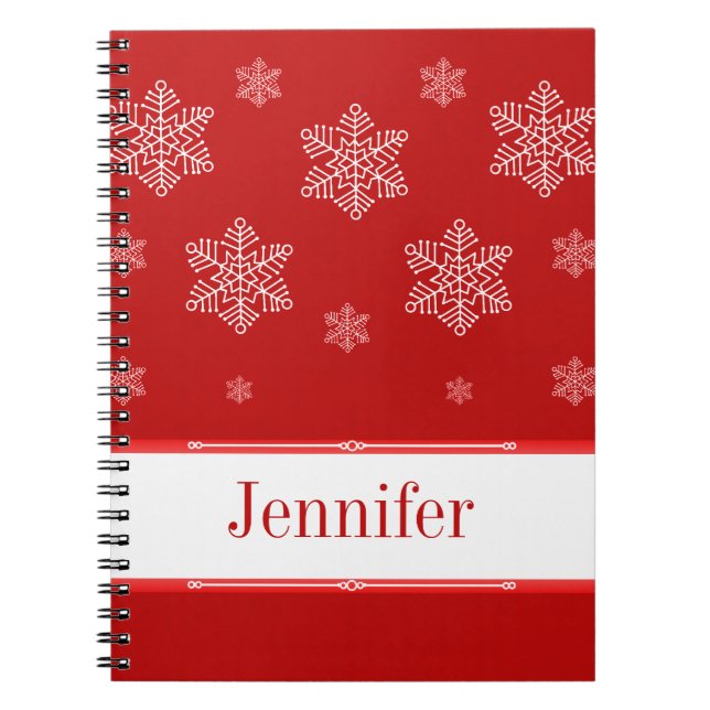 Carnet Let it Snow Notebook, Red (Devant)