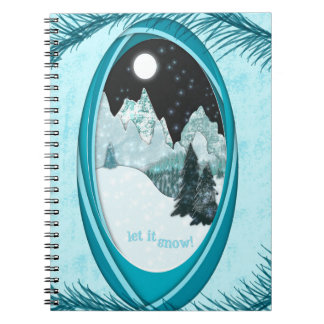 Carnet Let It Snow Winter Poker Cards Snowy Mountains