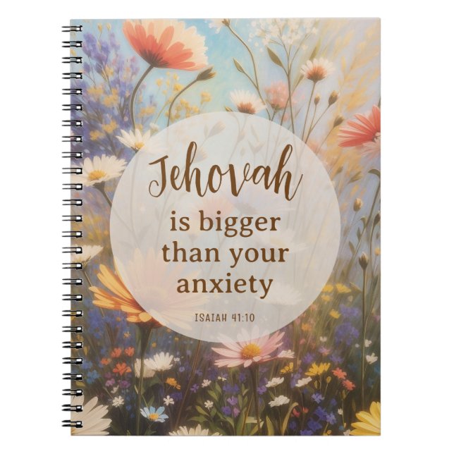 Carnet L'Eternel est plus grand que votre anxiété | JW (Devant)