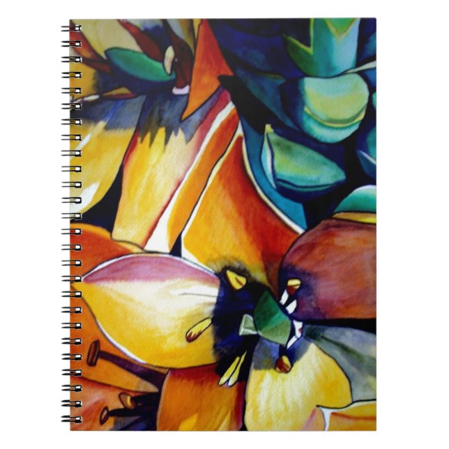 Carnet L'étoile jaune de Bethléem l'aquarelle de fleurs (Devant)