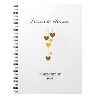 Carnet Letters to Heaven – In Memory Of Son Personalized