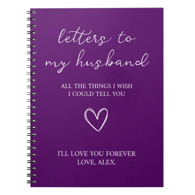 Carnet Letters to my Husband  (Devant)