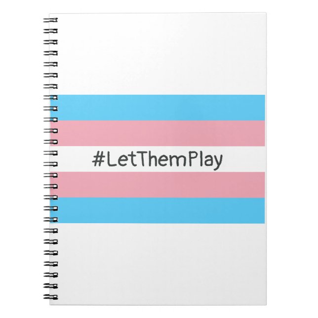 Carnet #Let'ThemPlay Drapeau Transgenre Athlètes (Devant)