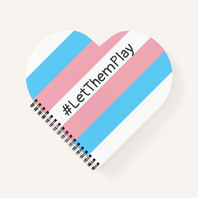 Carnet #Let'ThemPlay Drapeau Transgenre Athlètes (Devant)