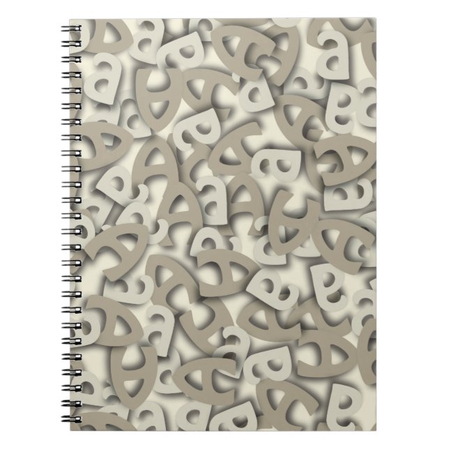 Carnet Lettre A gris (Devant)