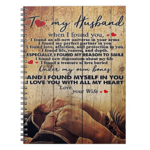 Carnet Lettre À Mon Mari, Cadeau Famille Mignonne