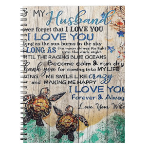 Carnet Lettre à mon mari   Décoration familiale  