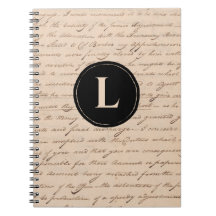 Lettre antique Monogramme Ancienne calligraphie de