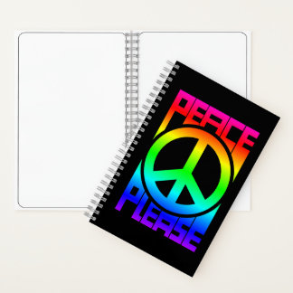 Carnet Lettre arc-en-ciel Peace Please