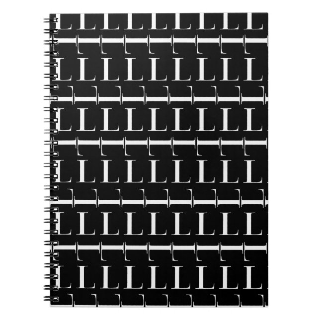 Carnet Lettre initiale monogramme L (Devant)