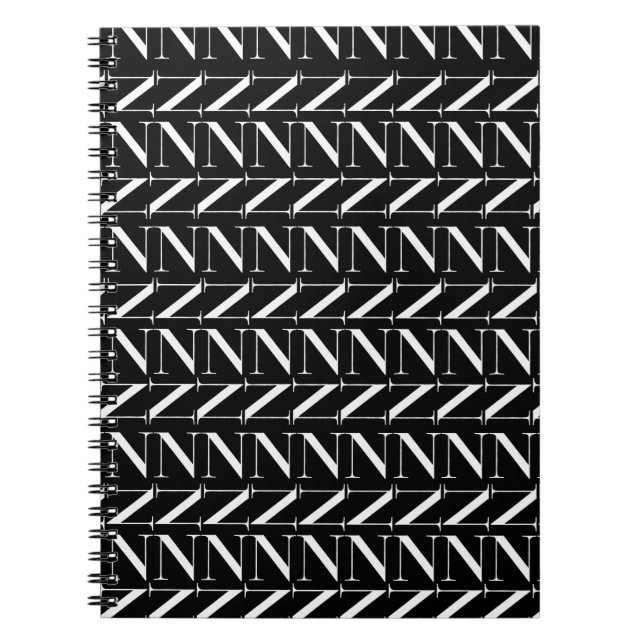 Carnet Lettre initiale monogramme N (Devant)