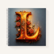 Lettre (L) aux roses roses roses